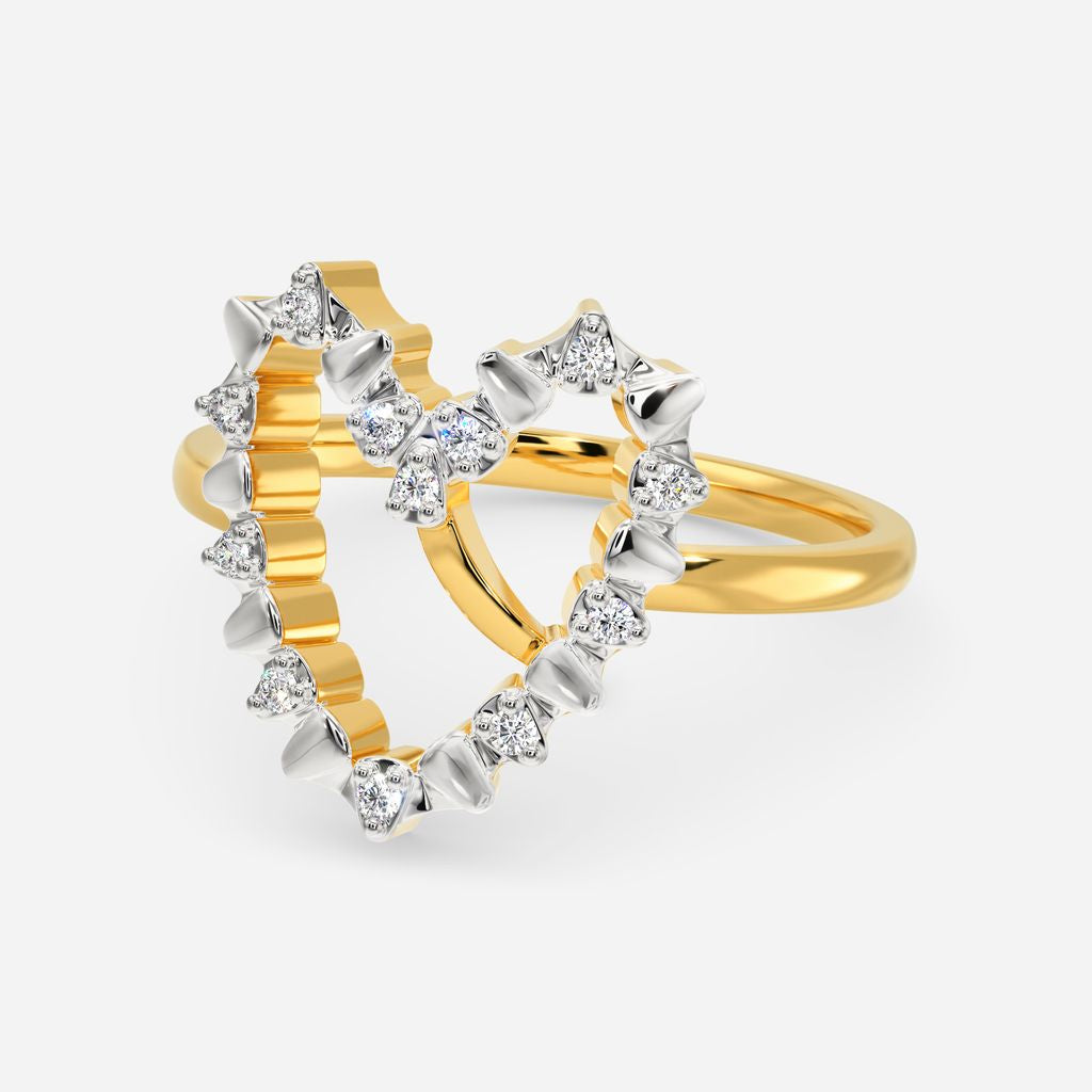 Zipped In Love Diamond Rings