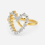 Zipped In Love Diamond Rings