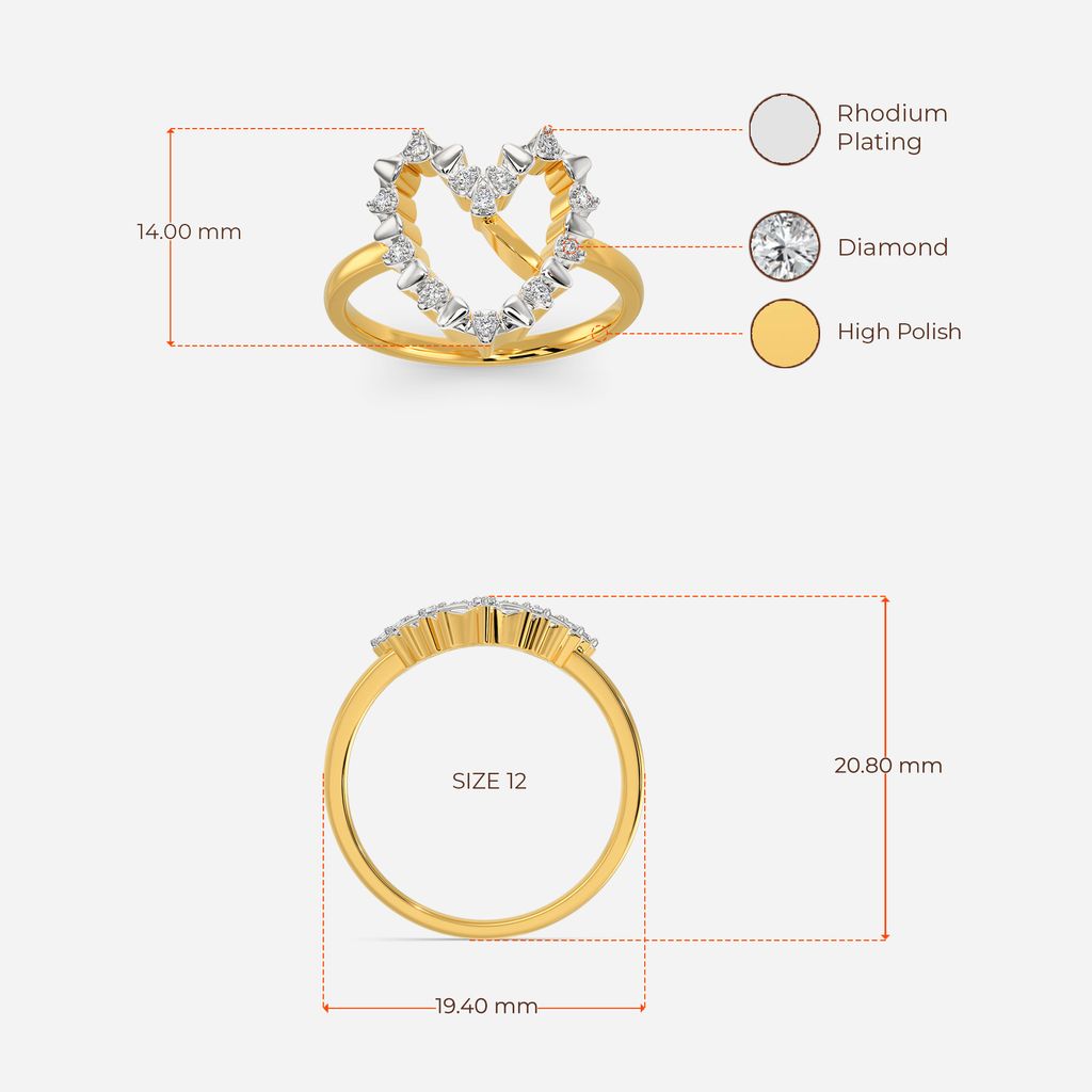 Zipped In Love Diamond Rings