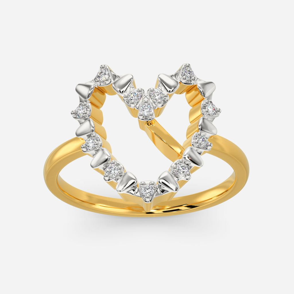 Zipped In Love Diamond Rings