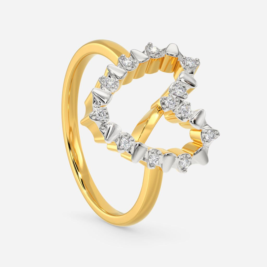 Zipped In Love Diamond Rings