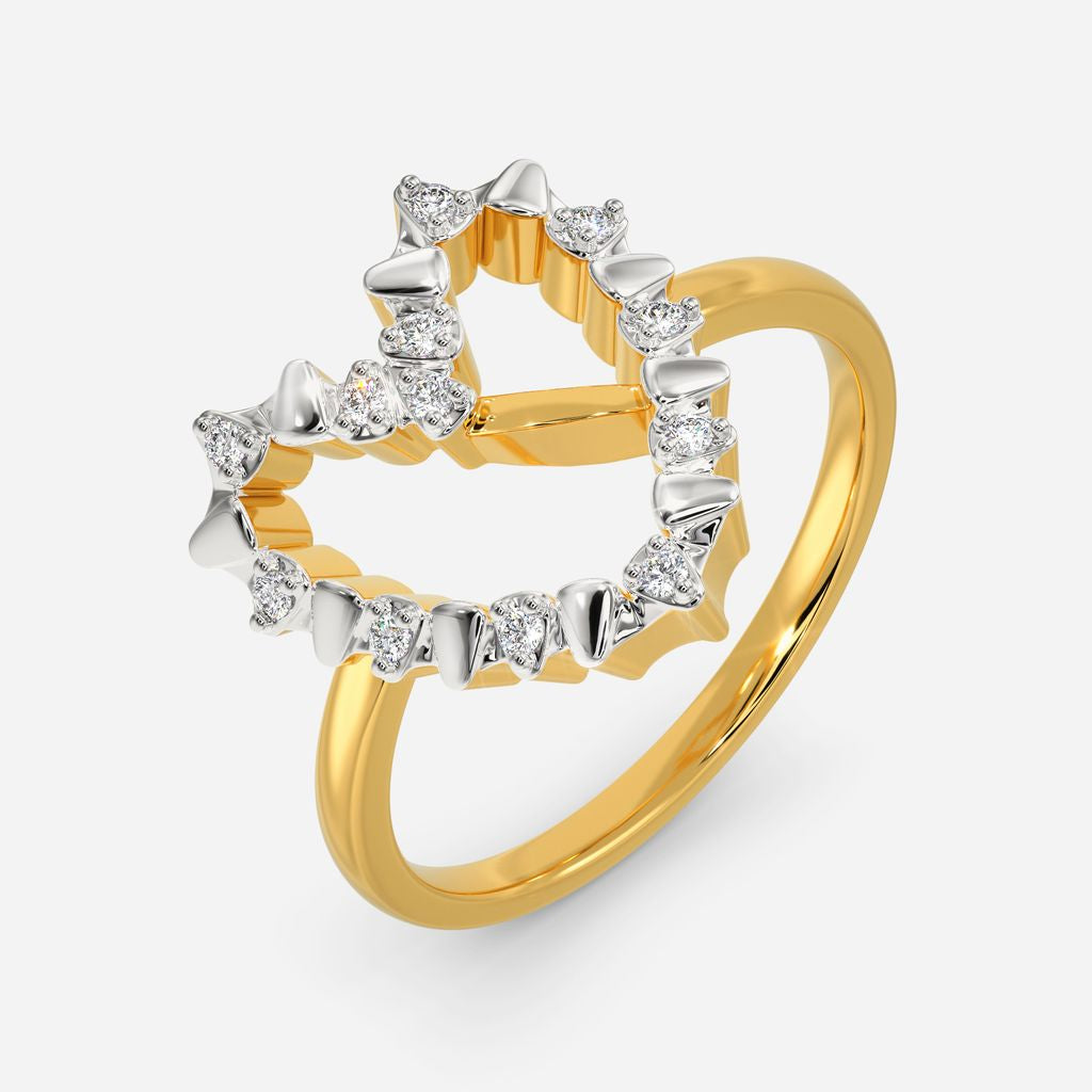 Zipped In Love Diamond Rings
