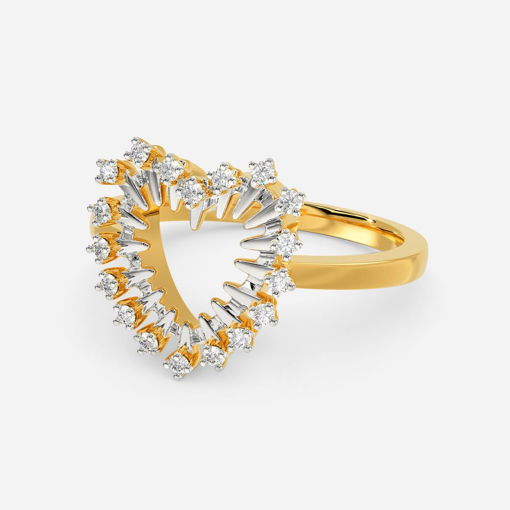 Zippered Romance Diamond Rings