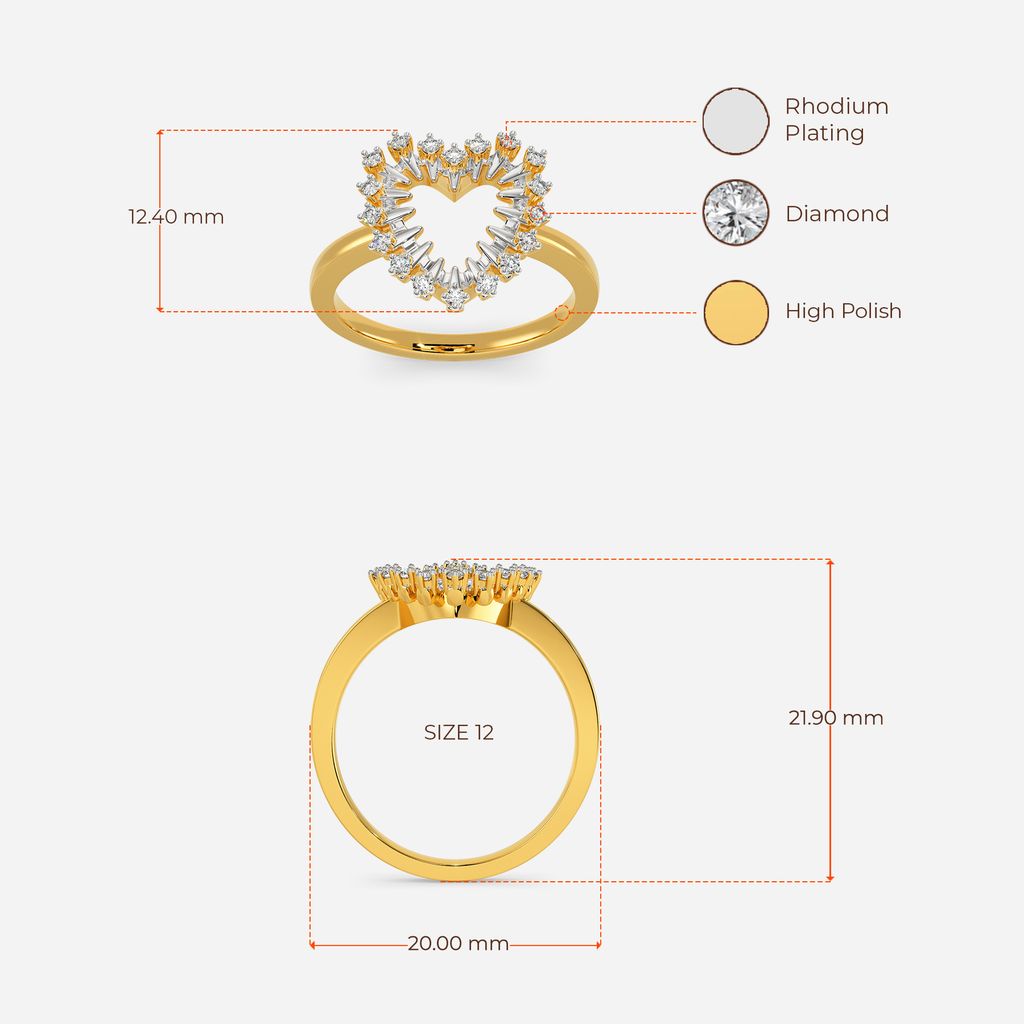 Zippered Romance Diamond Rings