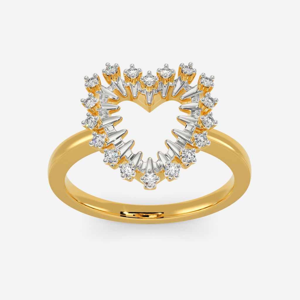 Zippered Romance Diamond Rings