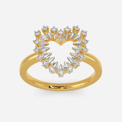 Zippered Romance Diamond Rings