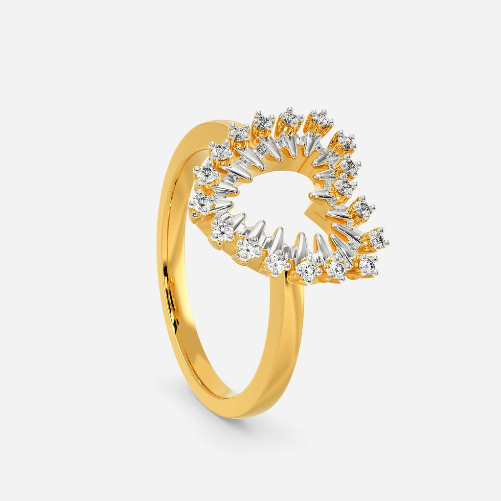Zippered Romance Diamond Rings