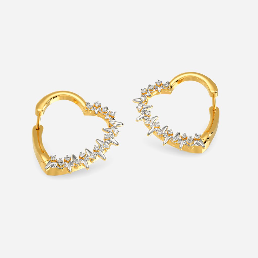 Zippered Romance Diamond Earrings