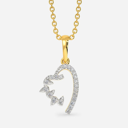 Zippy Heart Diamond Pendants