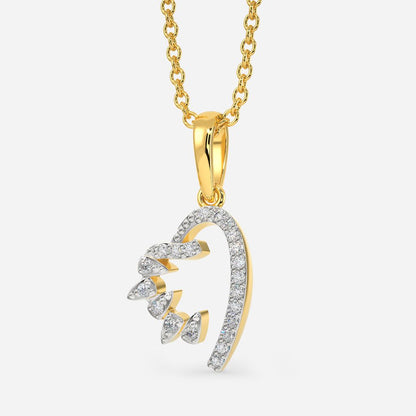 Zippy Heart Diamond Pendants