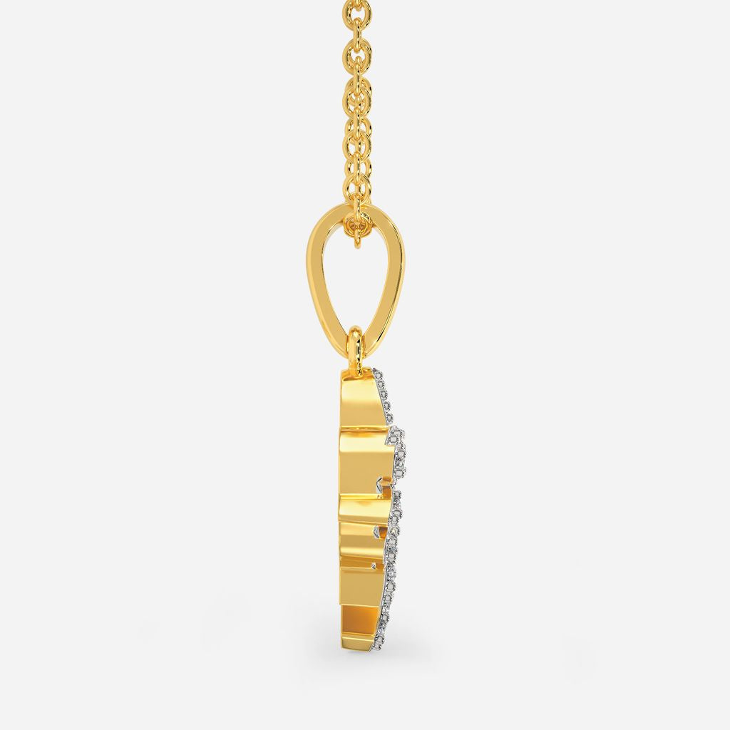 Zippy Heart Diamond Pendants