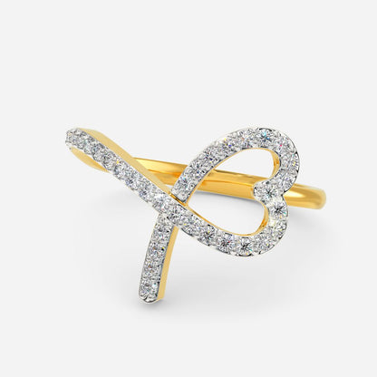 Glass Hearts Diamond Rings