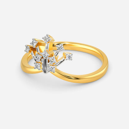 Sequined Shimmer Diamond Rings