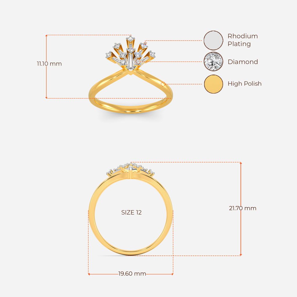 Sequined Shimmer Diamond Rings