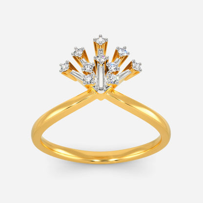 Sequined Shimmer Diamond Rings