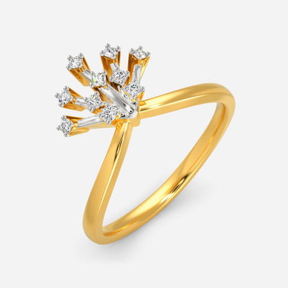 Sequined Shimmer Diamond Rings