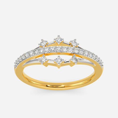 Glitzy Evening Diamond Rings