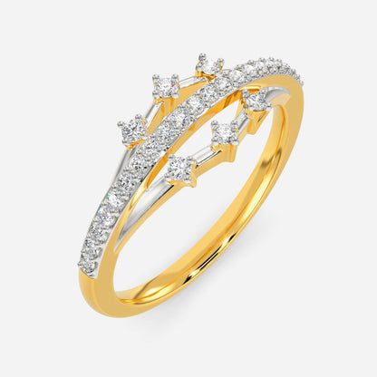 Glitzy Evening Diamond Rings