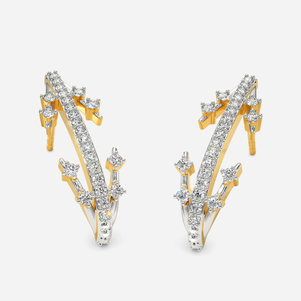 Glitzy Evening Diamond Earrings