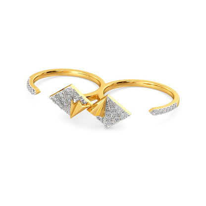 Majestic Folds Diamond Rings