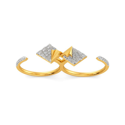 Majestic Folds Diamond Rings