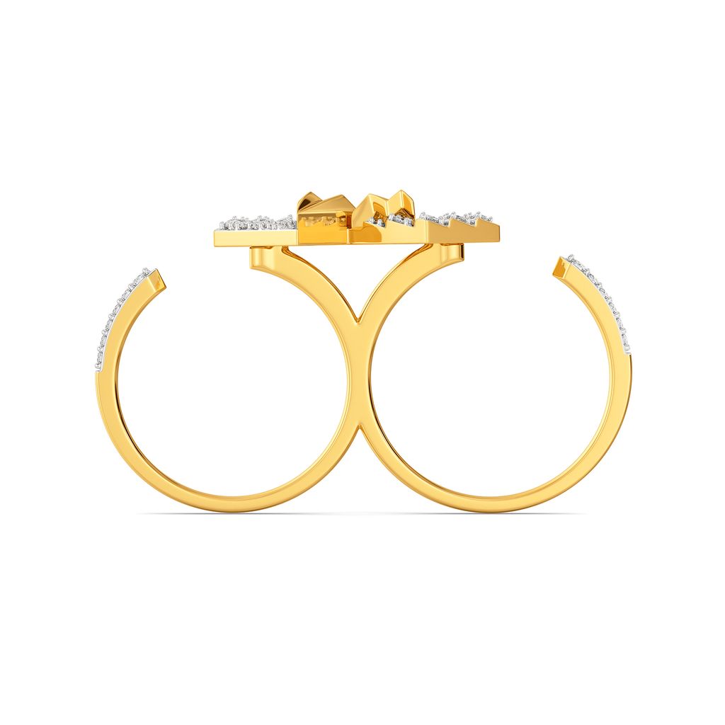 Majestic Folds Diamond Rings
