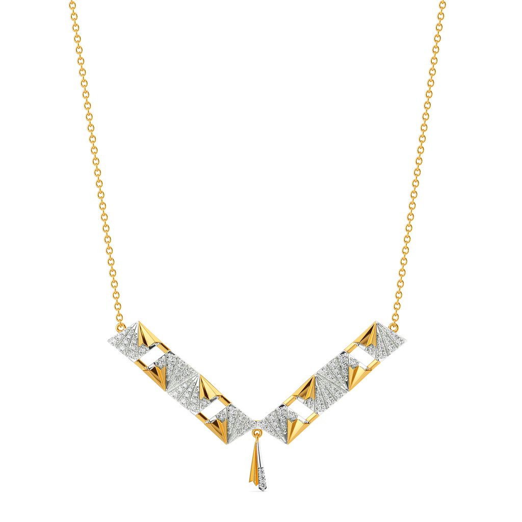 Majestic Folds Diamond Necklaces