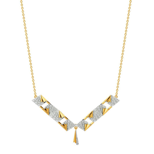 Majestic Folds Diamond Necklaces
