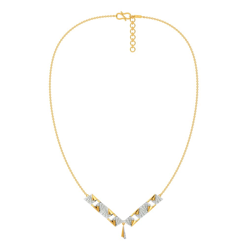 Majestic Folds Diamond Necklaces