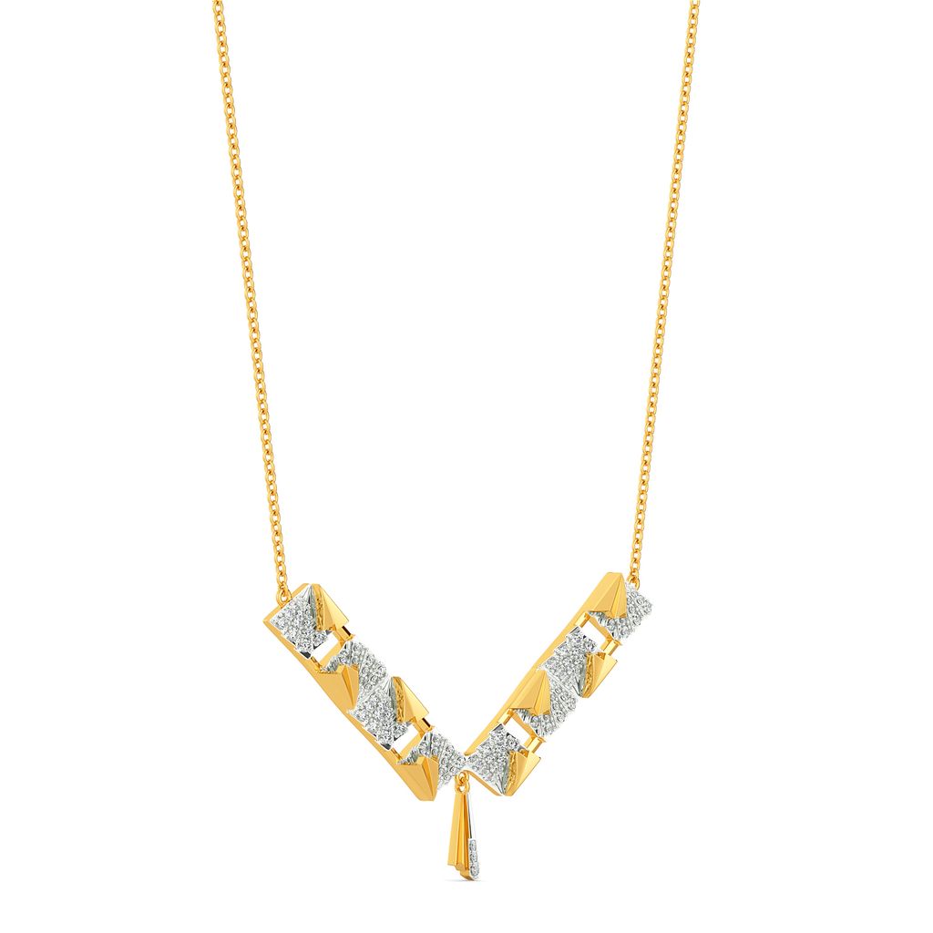 Majestic Folds Diamond Necklaces