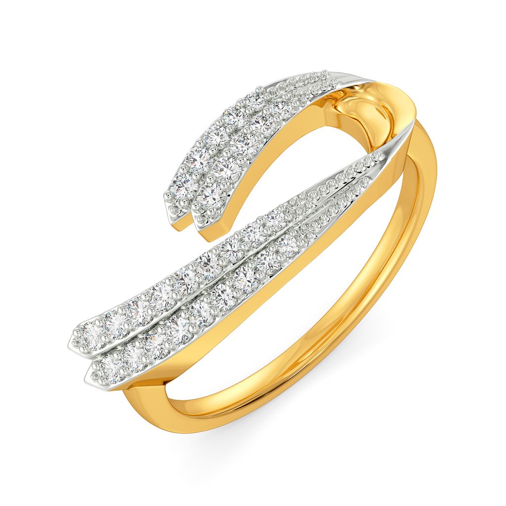 Crisp Crease Diamond Rings