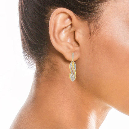 Effortless Swerve Diamond Earrings