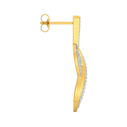 Effortless Swerve Diamond Earrings