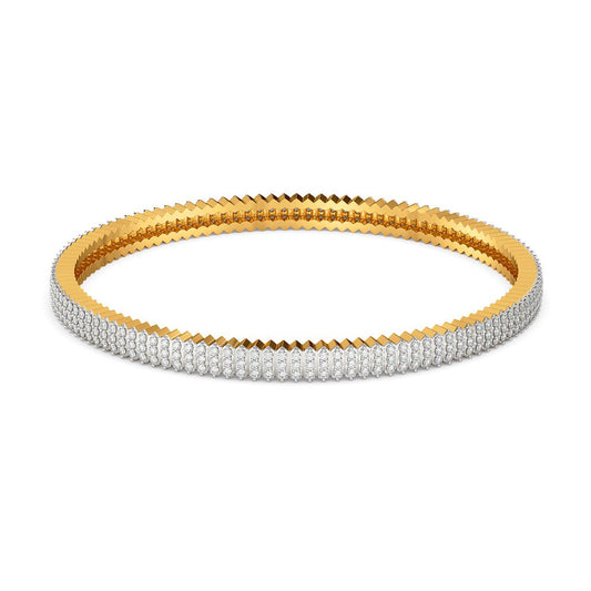 My Kinda Pleats Diamond Bangles