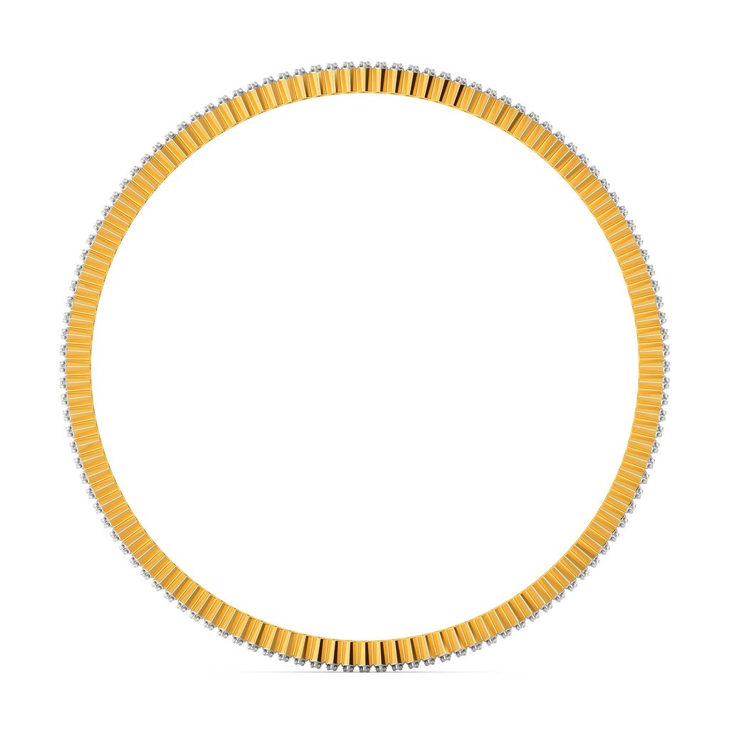 My Kinda Pleats Diamond Bangles