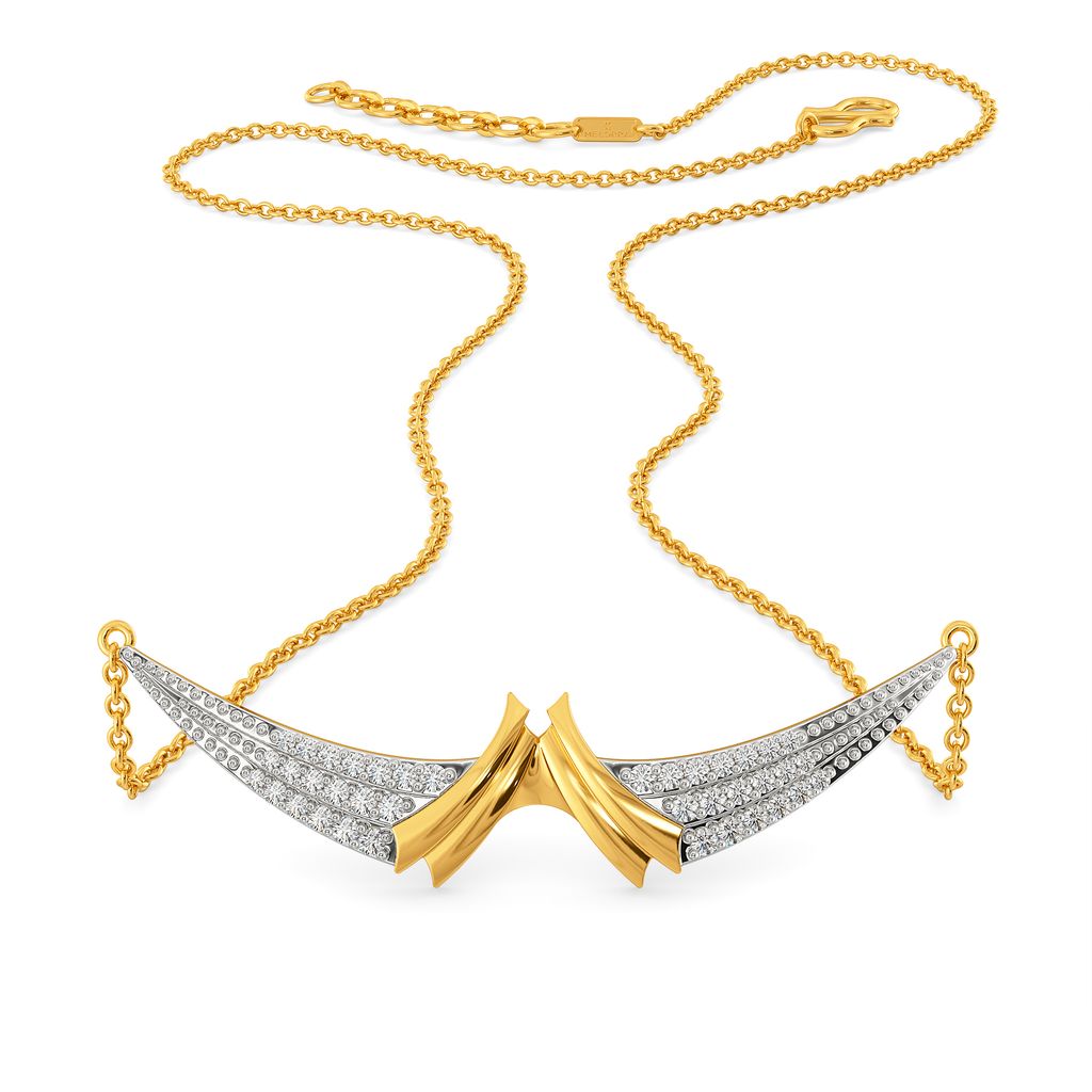 Embrace The Edge Diamond Necklaces