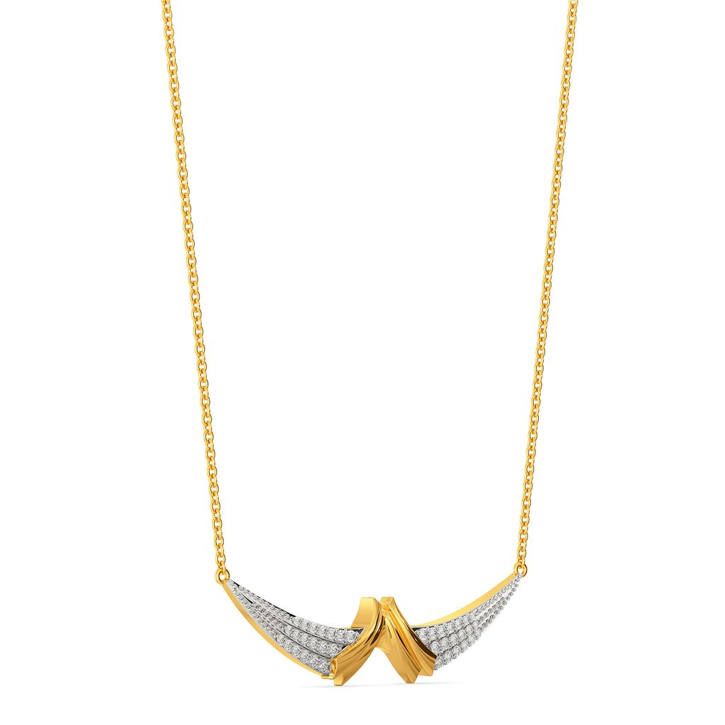 Embrace The Edge Diamond Necklaces