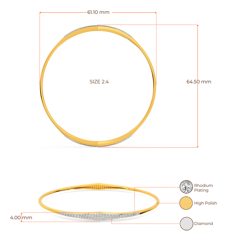 Jungle Queen Diamond Bangles