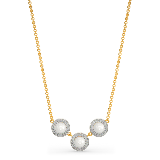 Tune Of Pearls Diamond Necklaces