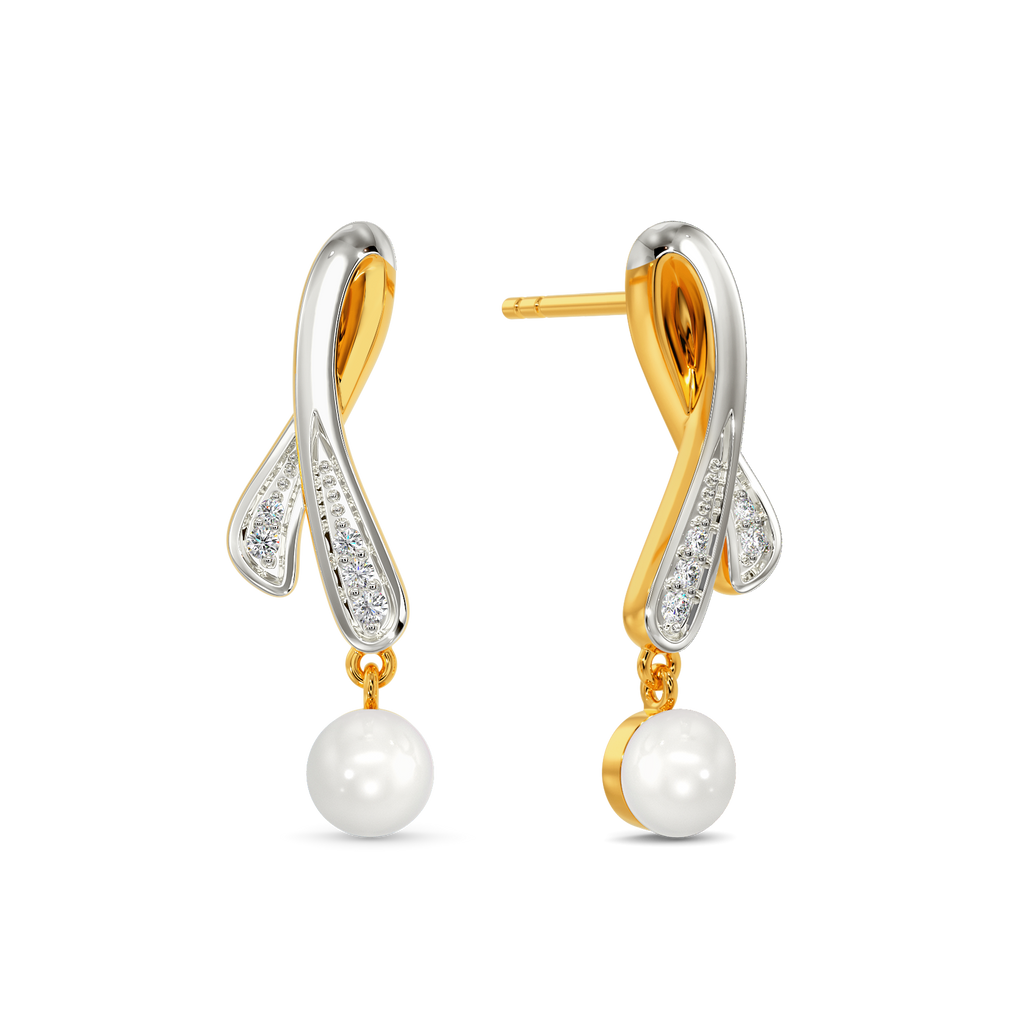 Pearl Vibe Diamond Earrings