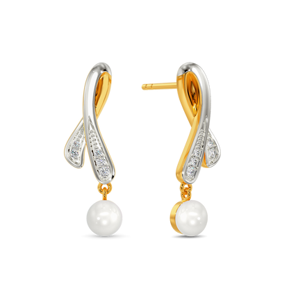 Pearl Vibe Diamond Earrings