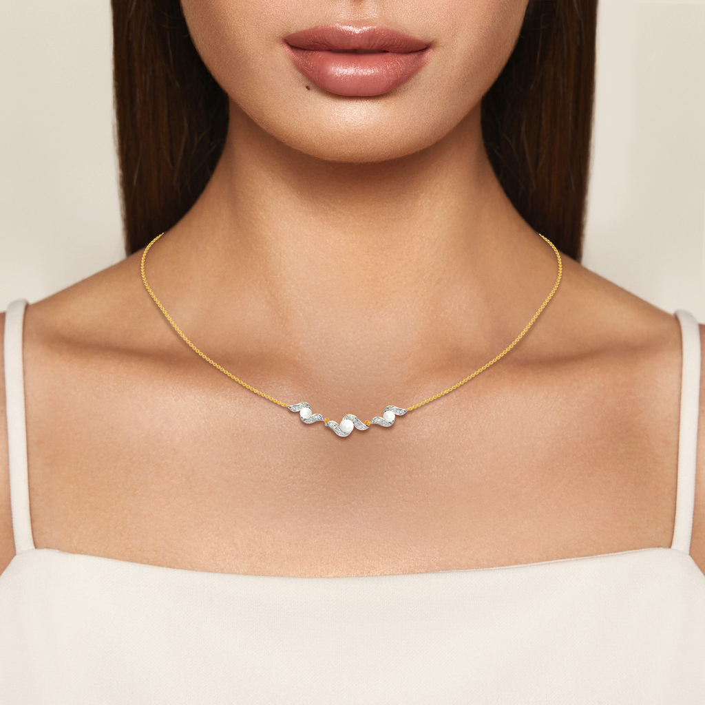 Pearl Vibe Diamond Necklaces