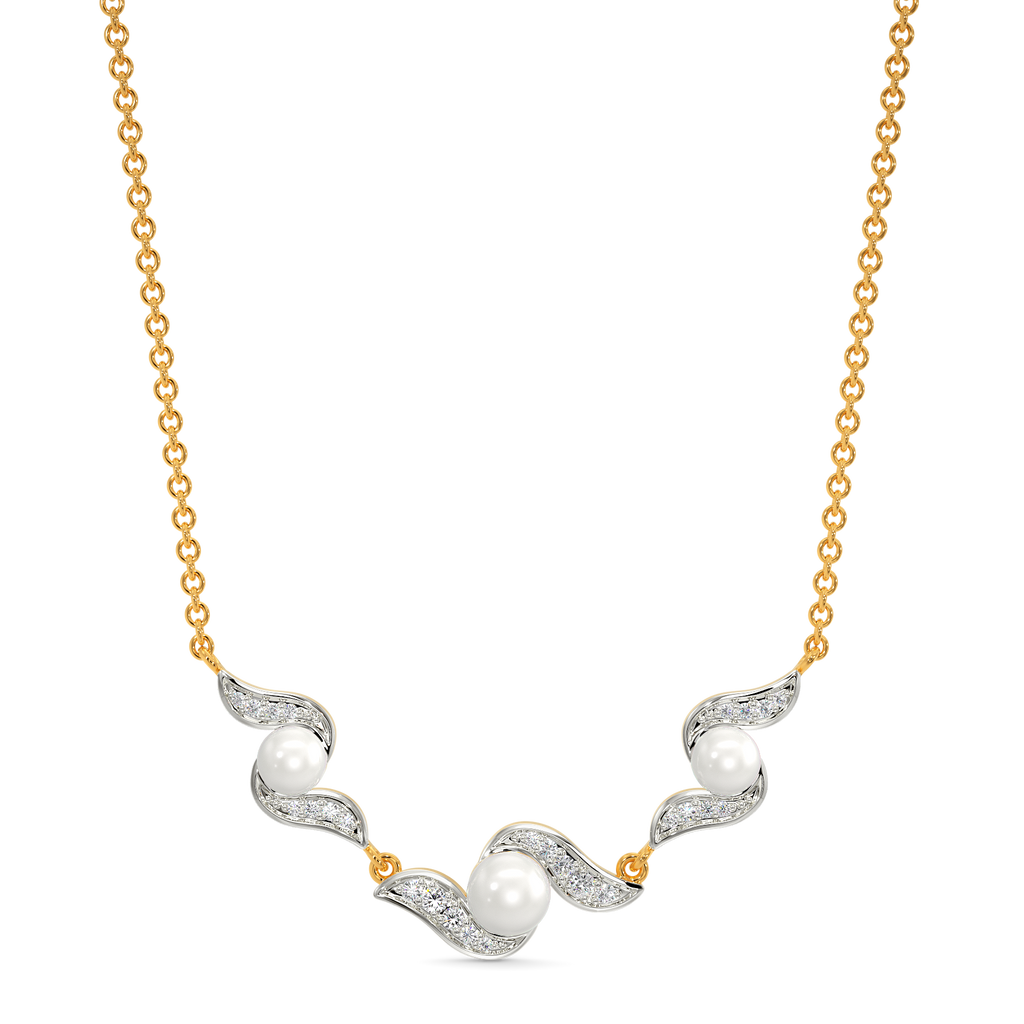 Pearl Vibe Diamond Necklaces