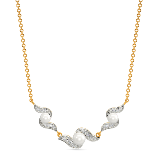 Pearl Vibe Diamond Necklaces
