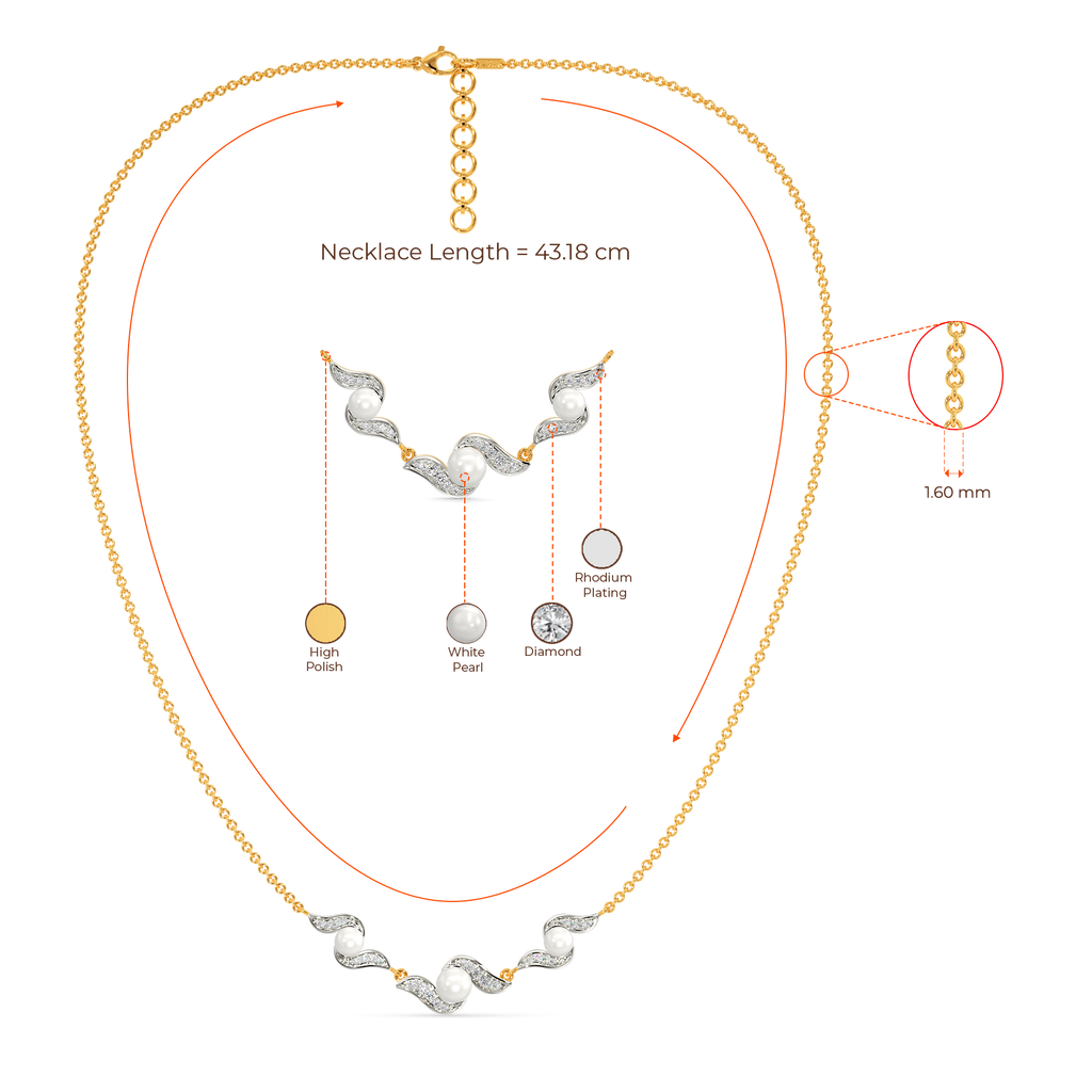 Pearl Vibe Diamond Necklaces