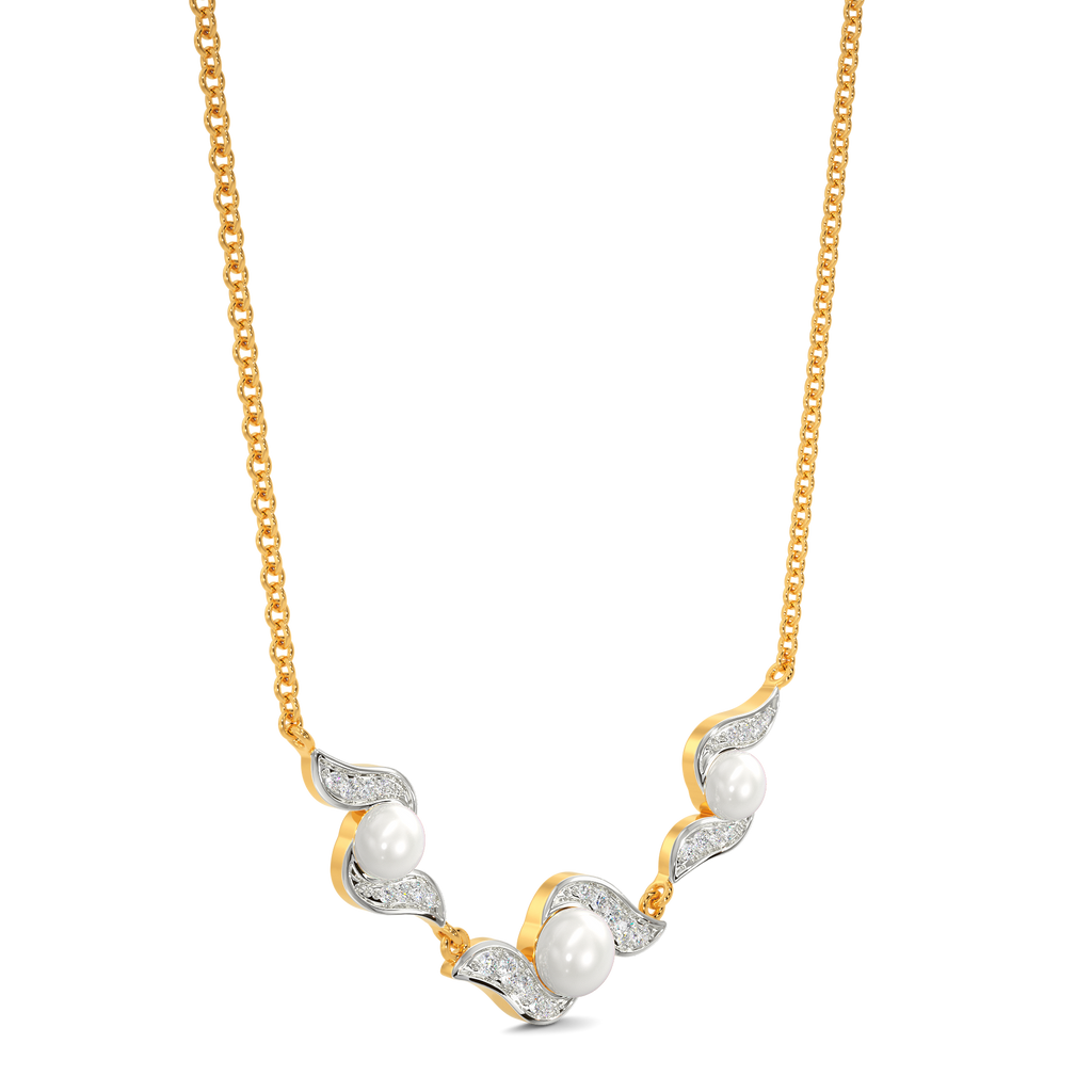 Pearl Vibe Diamond Necklaces