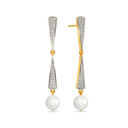 Pearl Queen Diamond Earrings