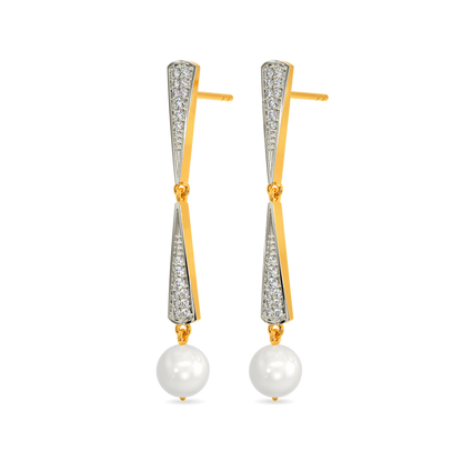 Pearl Queen Diamond Earrings