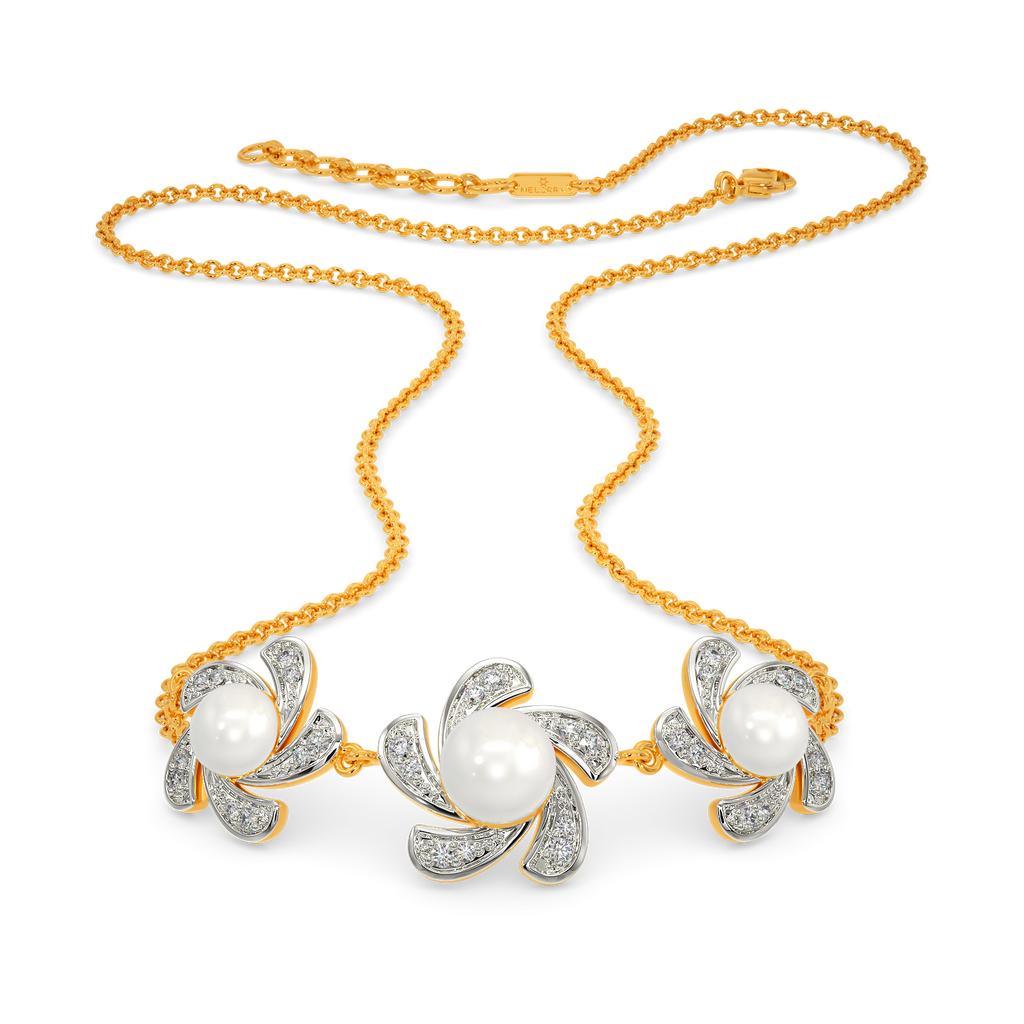 Pearl Core Diamond Necklaces