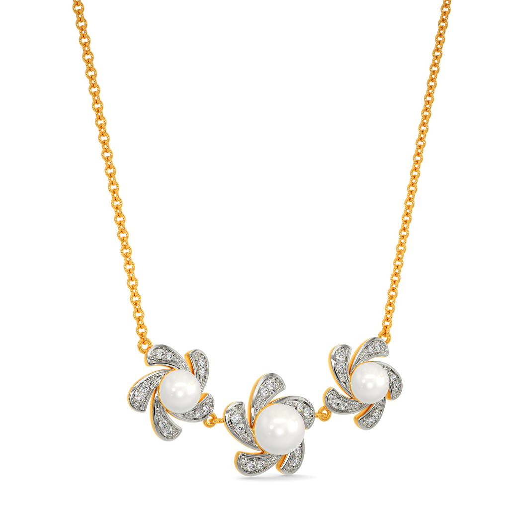 Pearl Core Diamond Necklaces